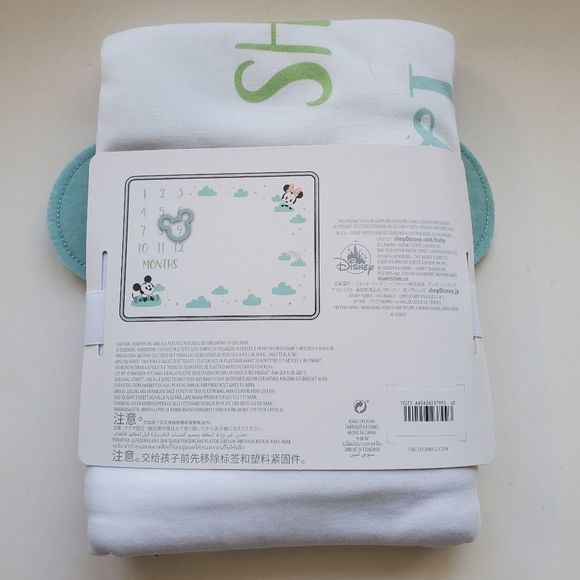 Mickey and Minnie Mouse Baby Milestone Blanket and Marker NWT - Picture 3 of 7